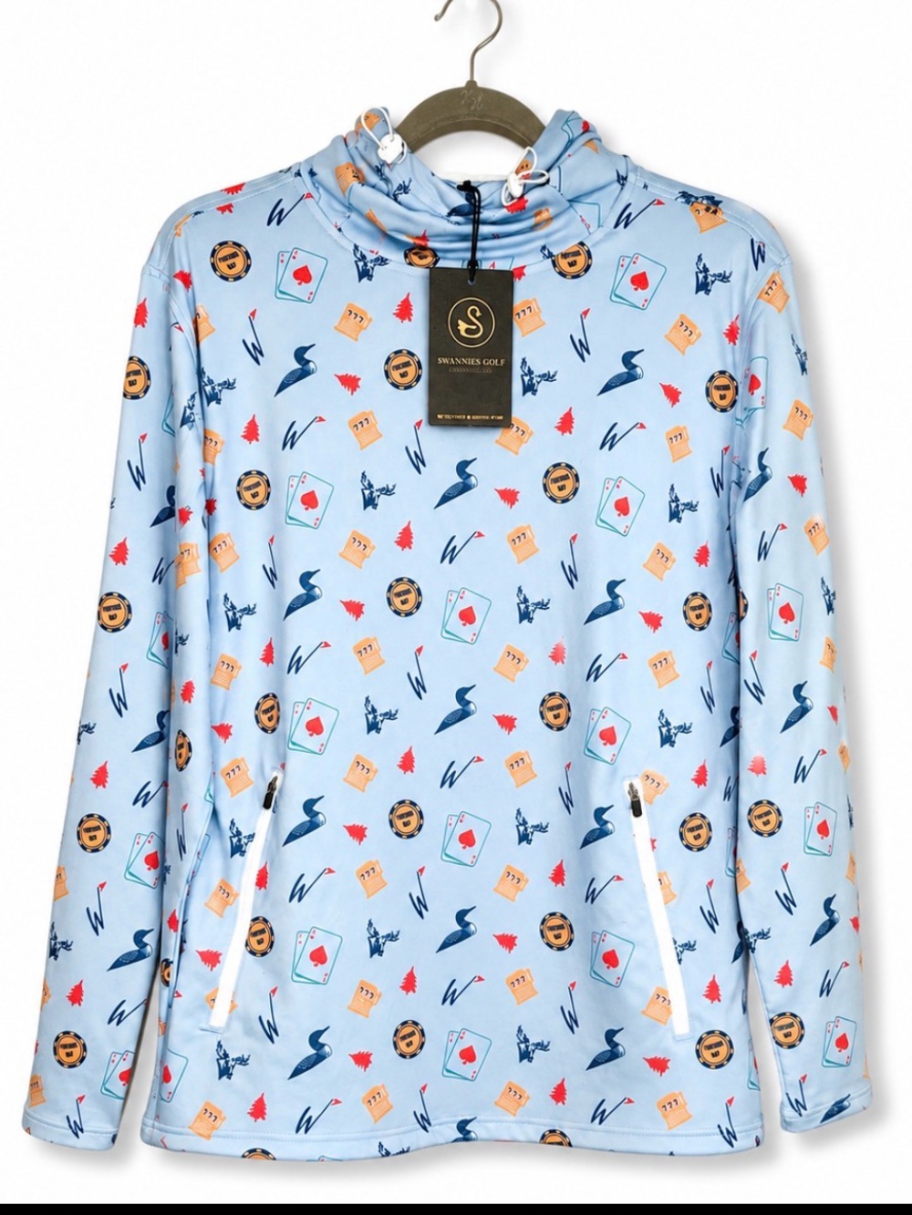 🍋 Medium Swannies Golf Fortune Bay Limited Edition Performance Hoodie NWT
